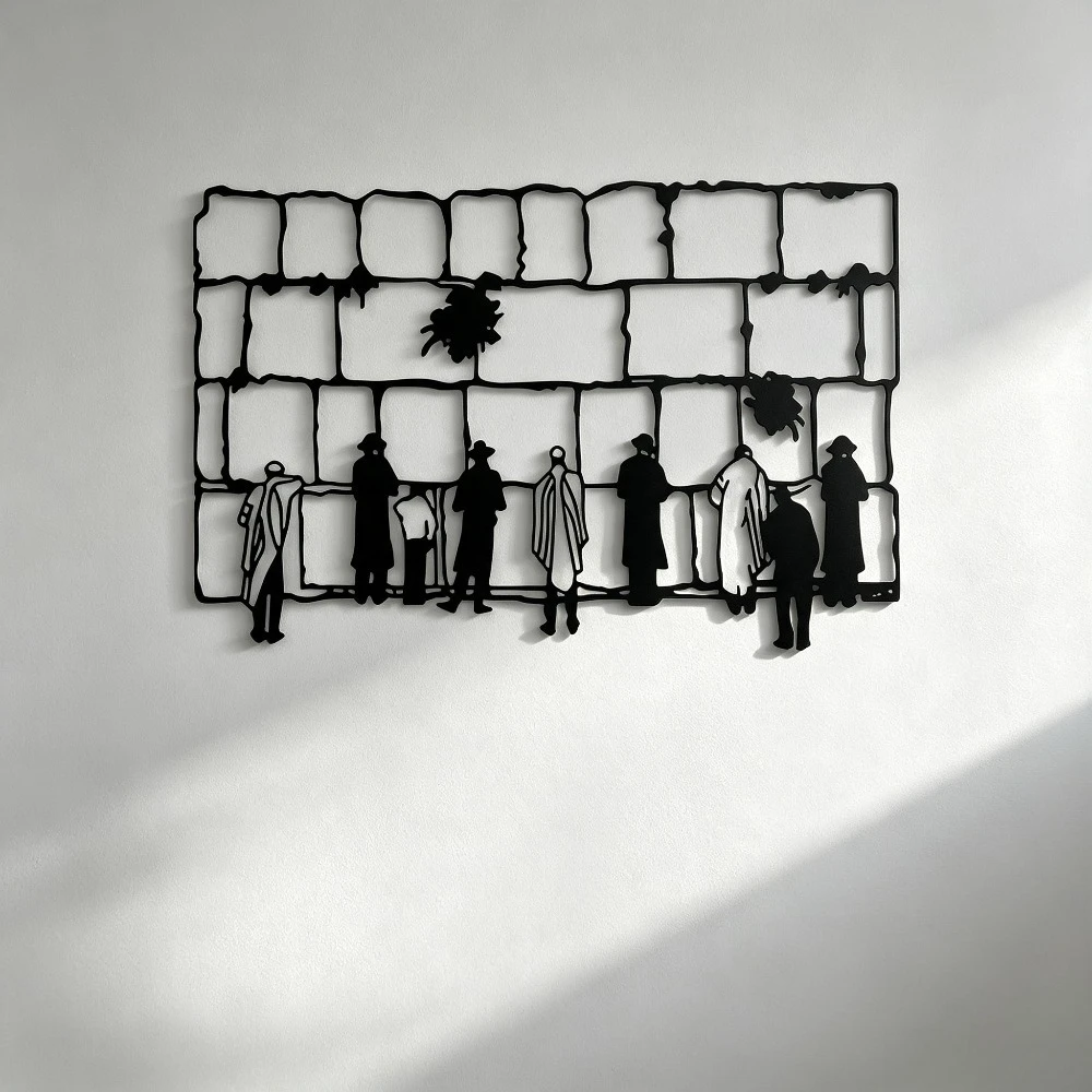 Wall Art - CIFBUY 鉄製ウォールアート メタルウォールデコレーション 防錆加工 ホーリーコテルシルエット彫刻 壁掛け飾り