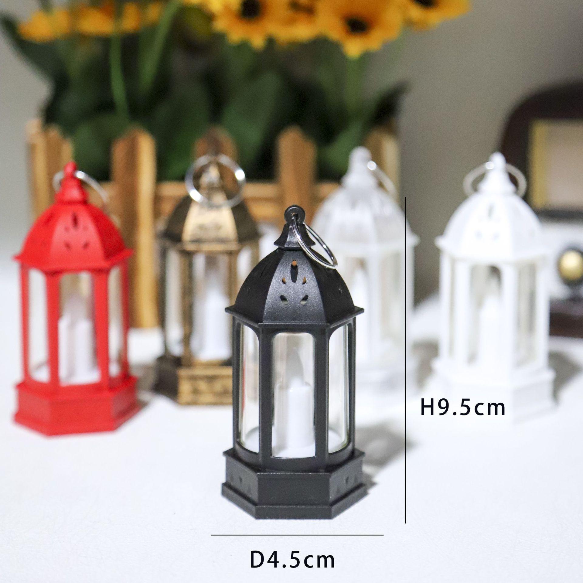 Candle Holder Decor - ミニクリエイティブ雰囲気ライトクリスマスレトロ電子キャンドルライトキャンドルホルダー装飾デスクトップ小型オイルランプ