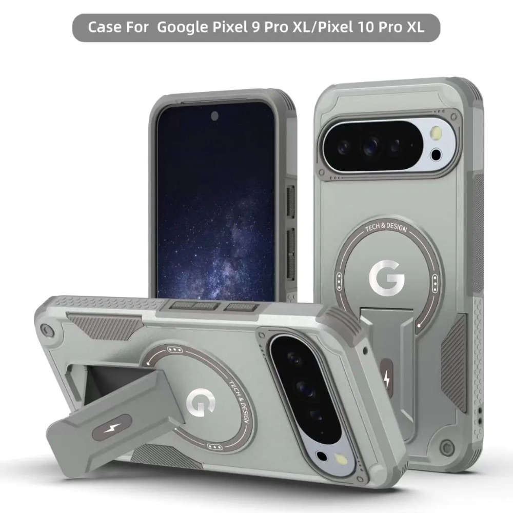 Area Rug - 軍用アーマー耐衝撃頑丈な磁気スタンド付きスマホケース Google Pixel 10 Pro XL
