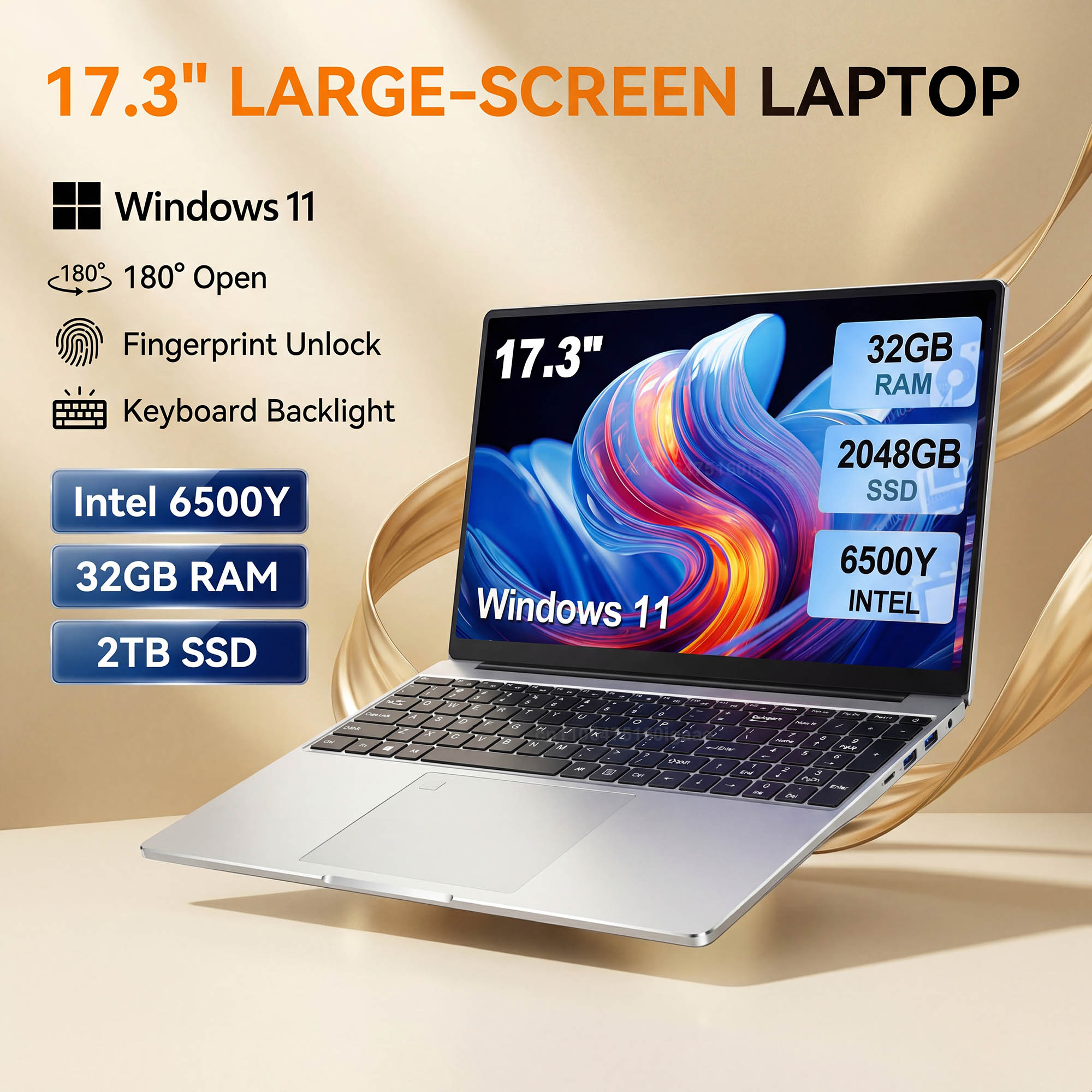 Wall Sticker - HOT 17.3インチ大画面ノートパソコン Intel 6500Y 32GB 1TB/2TB