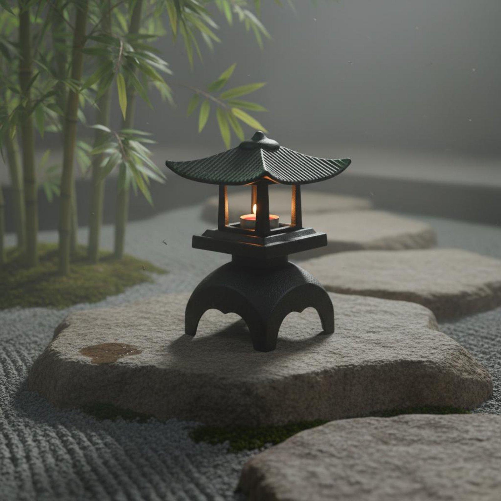 エレガントな鋳鉄製ランタンキャンドルスティックキャンドルホル - Candle Holder Decor のレビューと価格