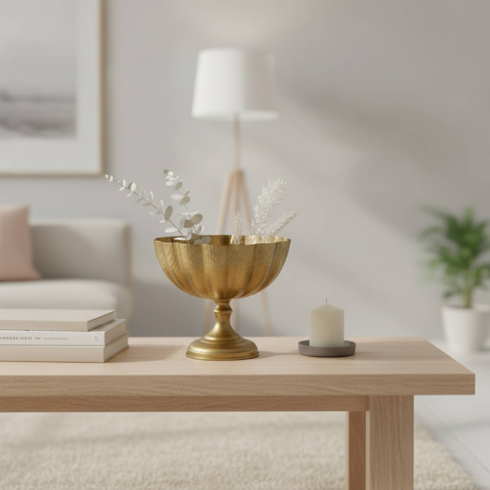 台座付き花瓶 スカラップリム付き取り外し可能な金属製花瓶 花 - Vase Decor のレビューと価格