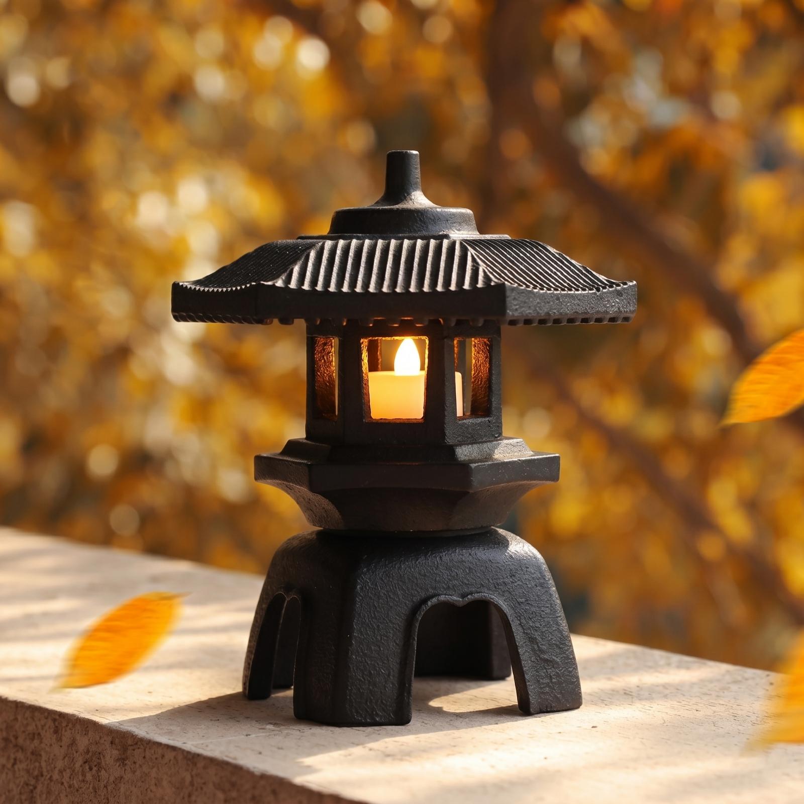 鋳鉄製ランタン透かし彫りキャンドルホルダー卓上ランタン、伝統 - Candle Holder Decor のレビューと価格