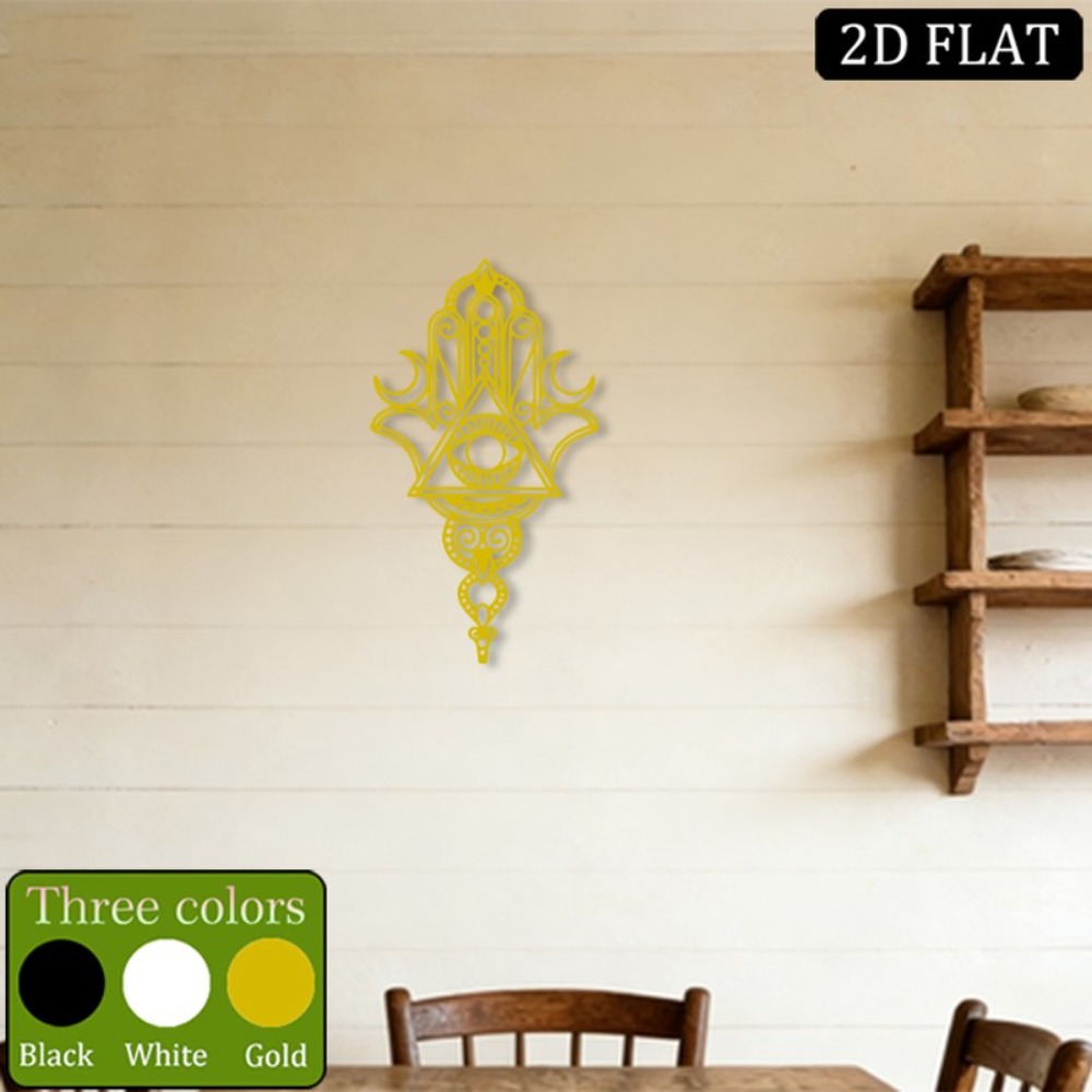 CIFBUY 鉄製ウォールアート ハムサ邪視メタル彫刻 壁掛 - Wall Art のレビューと価格