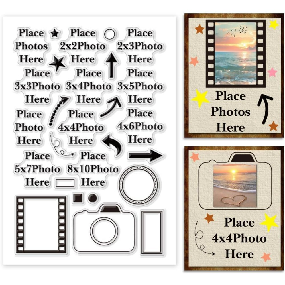 ここに写真を置きます クリアスタンプ 矢印 シリコーンカメラ - Picture Frame のレビューと価格