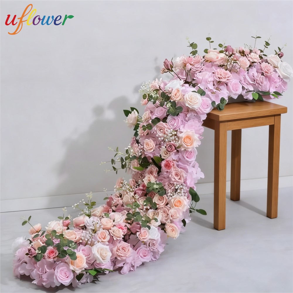 Uflower造花フラワーロウウェディングアレンジメントデコ - Table Runner のレビューと価格