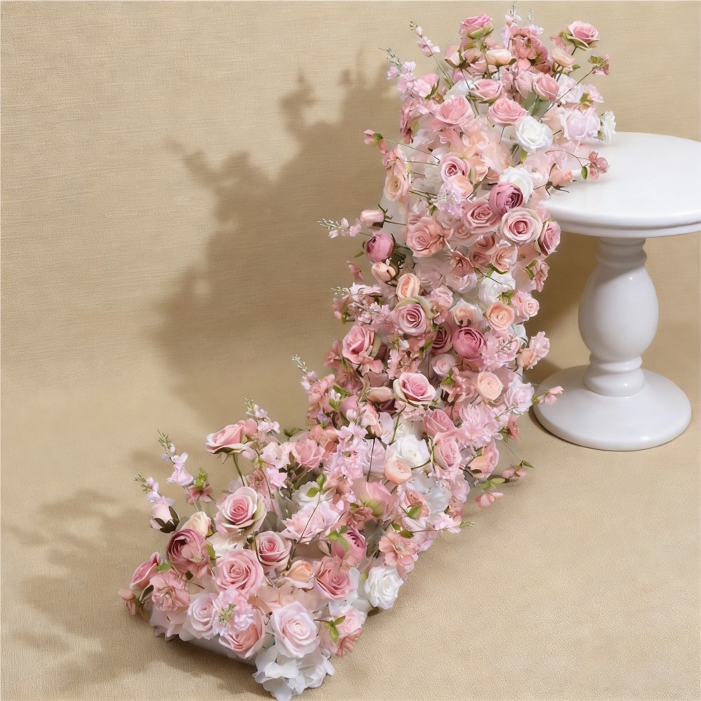 Uflower造花フラワーロウウェディングアレンジメントデコ - Table Runner のレビューと価格