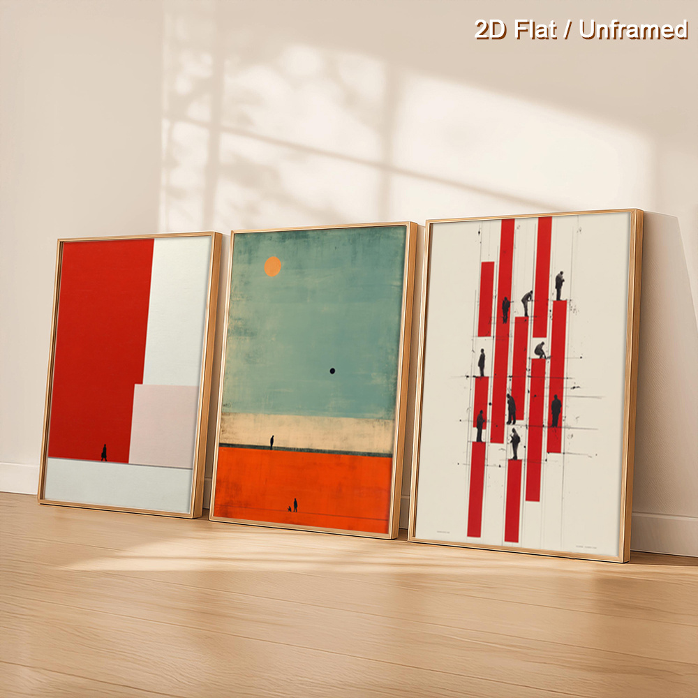 （NoFranme 3点セット）-2Dフラット、2Dフラット - Abstract Canvas Set のレビューと価格