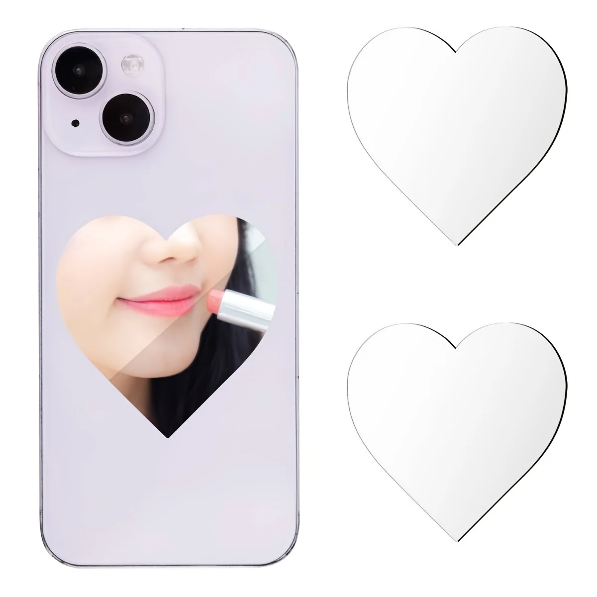 スマートフォン用ミラーシール2枚セット。スマートフォン背面に - Decorative Mirror のレビューと価格