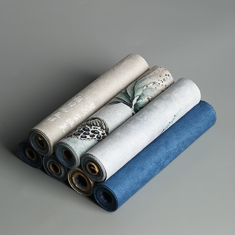 コットンリネン製テーブルランナー、中国風クリアロータス柄スエ - Table Runner のレビューと価格