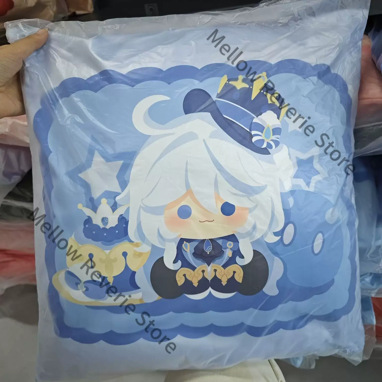 原神 フリーナ スカラムッシュ タルタリア コスプレ アニメ - Throw Pillow のレビューと価格