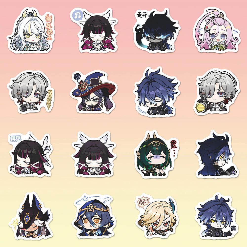 64 個原神インパクトムーンメイデンアニメステッカー漫画落書 - Wall Sticker のレビューと価格