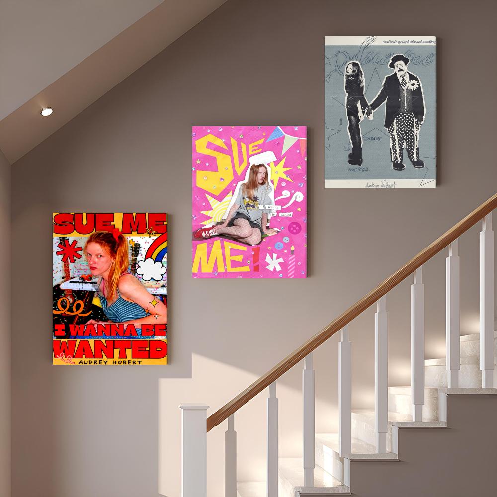 歌手A・オードリー・ホバートの絵画、額装された壁掛け、モダン - Interior Design Living Room のレビューと価格