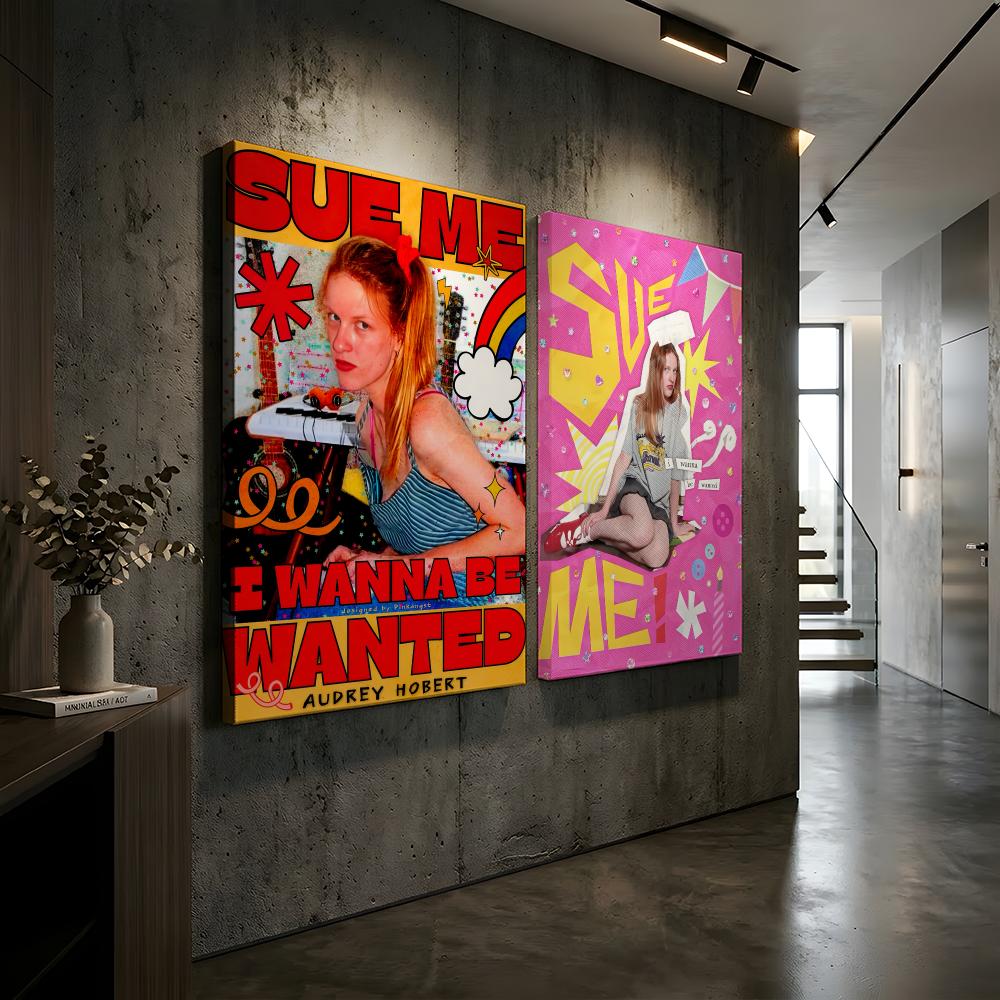 歌手A・オードリー・ホバートの絵画、額装された壁掛け、モダン - Interior Design Living Room のレビューと価格